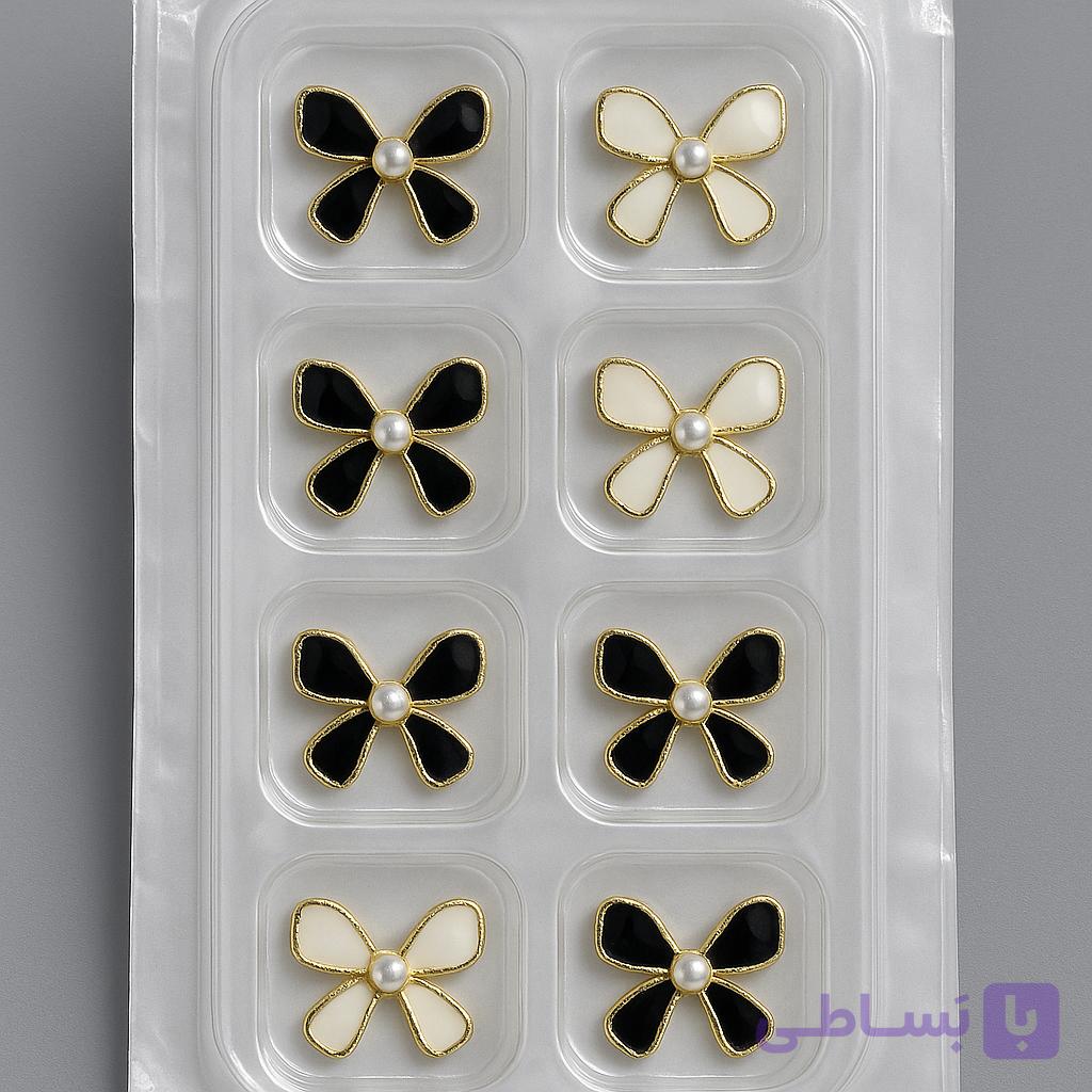 پیکسل نگین دار فلزی ناخن