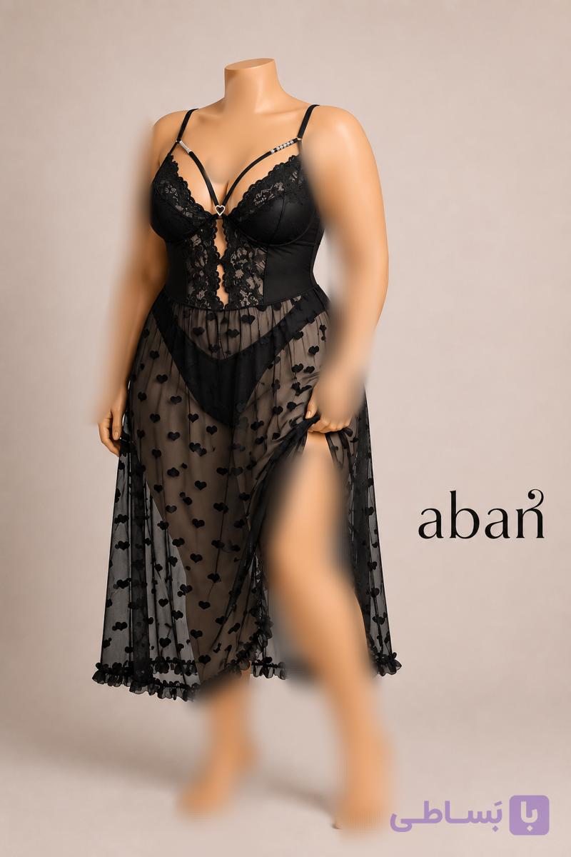 لباس خواب سایز بزرگ قلبی