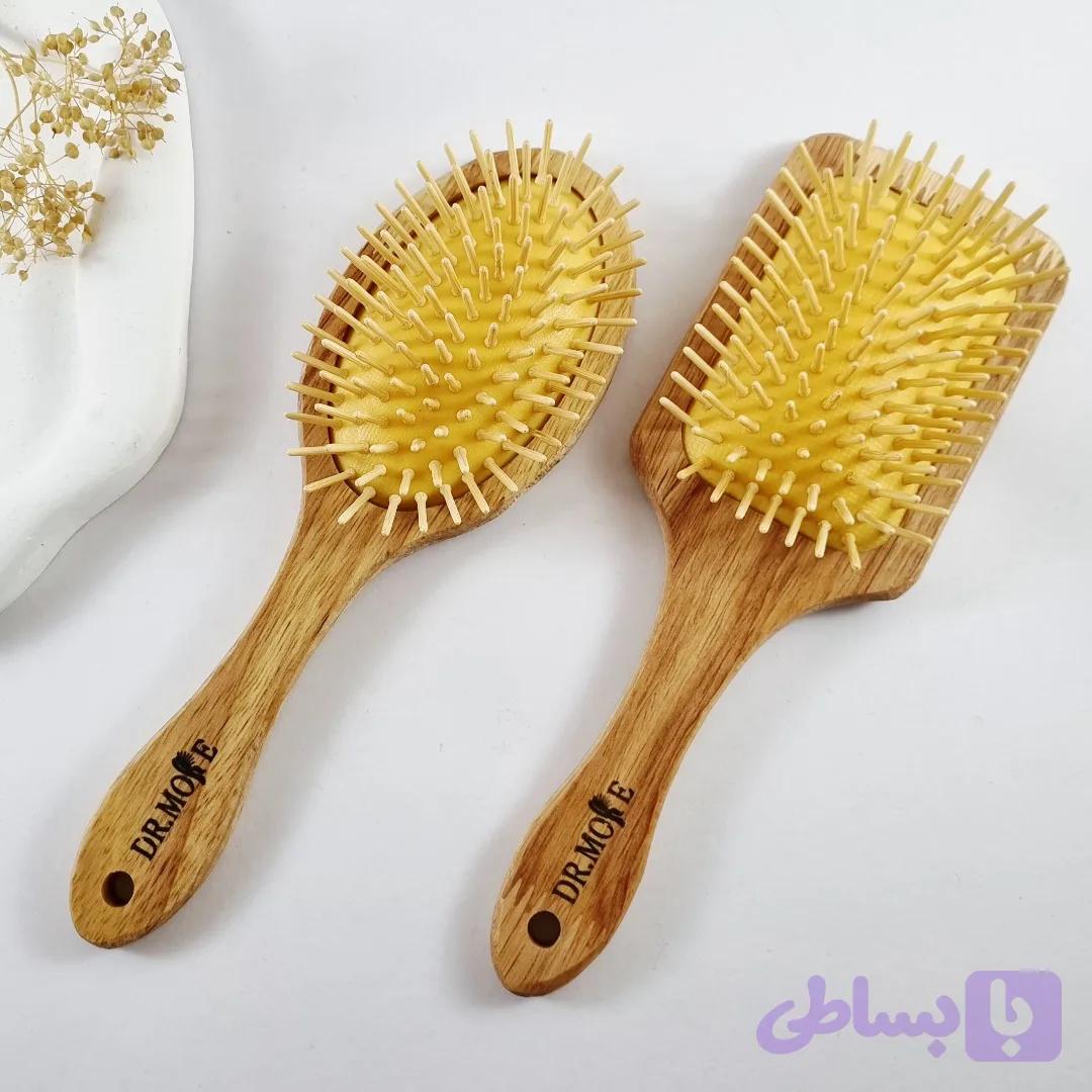 برس مو چوبی دکتر مور سایز بزرگ ضد وز سبک | دلسامه — تصویر 1