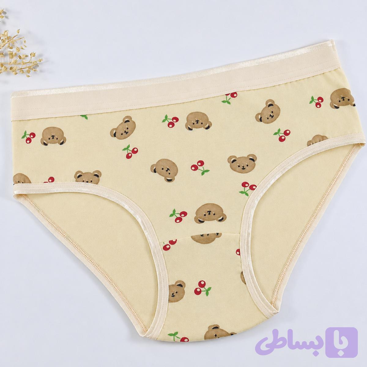 شورت زنانه نخی طرح‌دار فانتزی سایز XL مناسب ۳۸ تا ۴۲ | دلسامه — تصویر 1