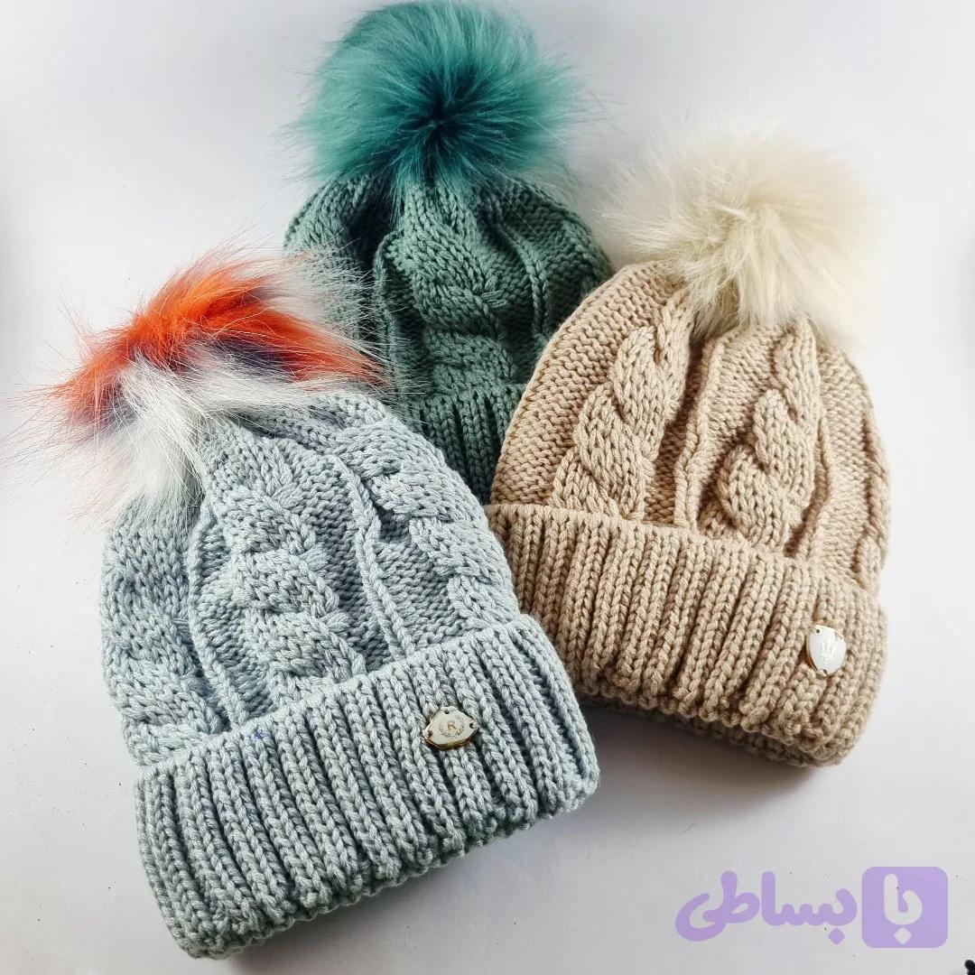 کلاه زمستانی بچگانه در سه رنگ بافت نرم بدون شال گردن – استری تدی راحت و گرم — تصویر 1