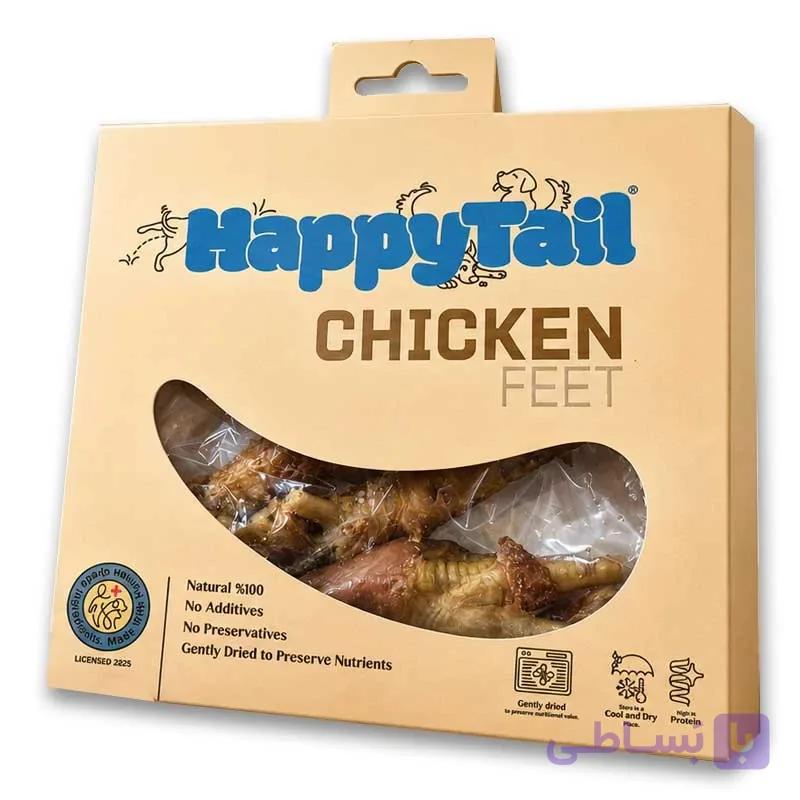 تشویقی طبیعی پای مرغ دورپیچ سیرابی سگ HappyTail | تشویقی پروتئینی و طبیعی سگ — تصویر 1