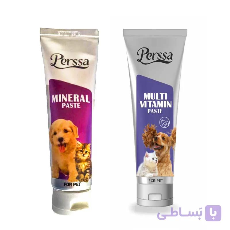 پک خمیر مولتی ویتامین و مینرال سگ و گربه 2 عددی پرسا