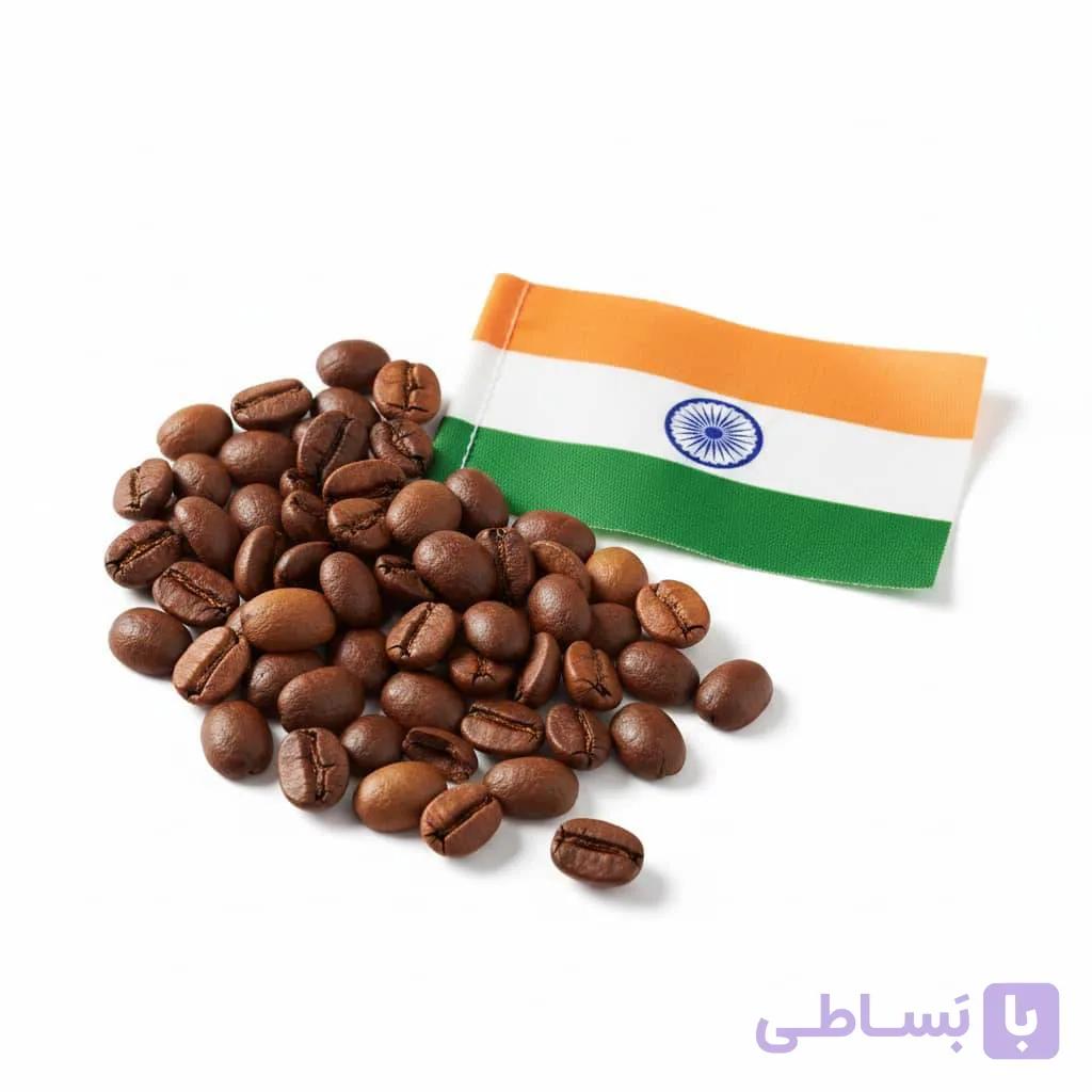دانه قهوه روبوستا پی بی PEABERRY مدیوم هند