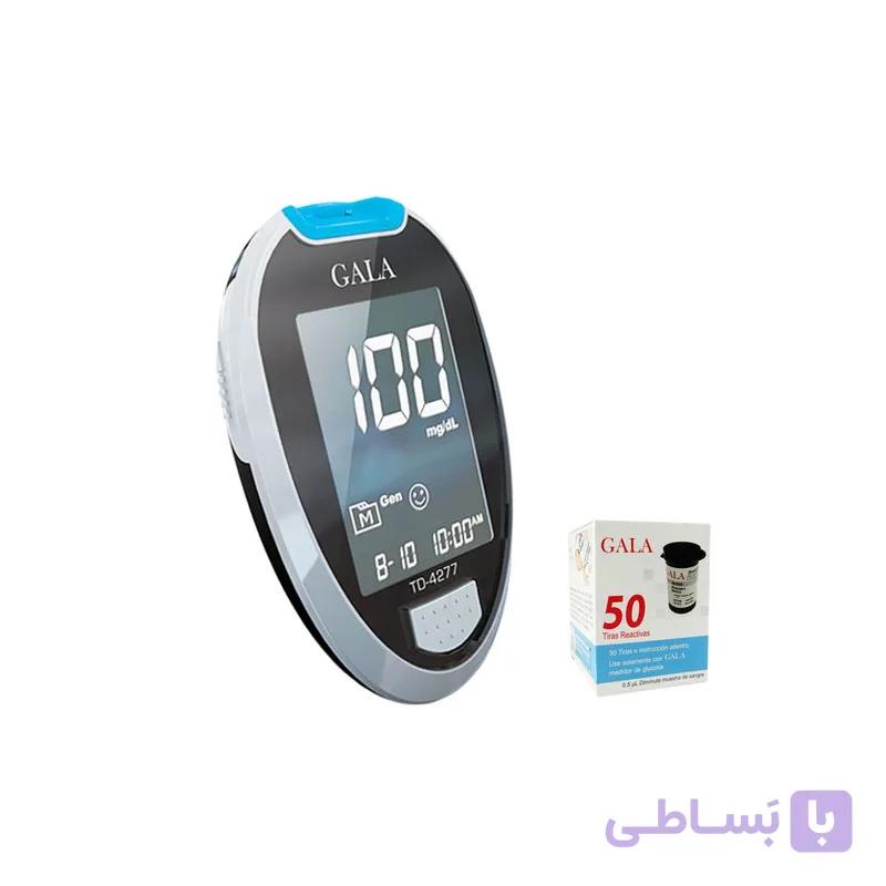 دستگاه تست قند خون گالا مدل TD-4277 به همراه یک بسته نوار 50 عددی — تصویر 1