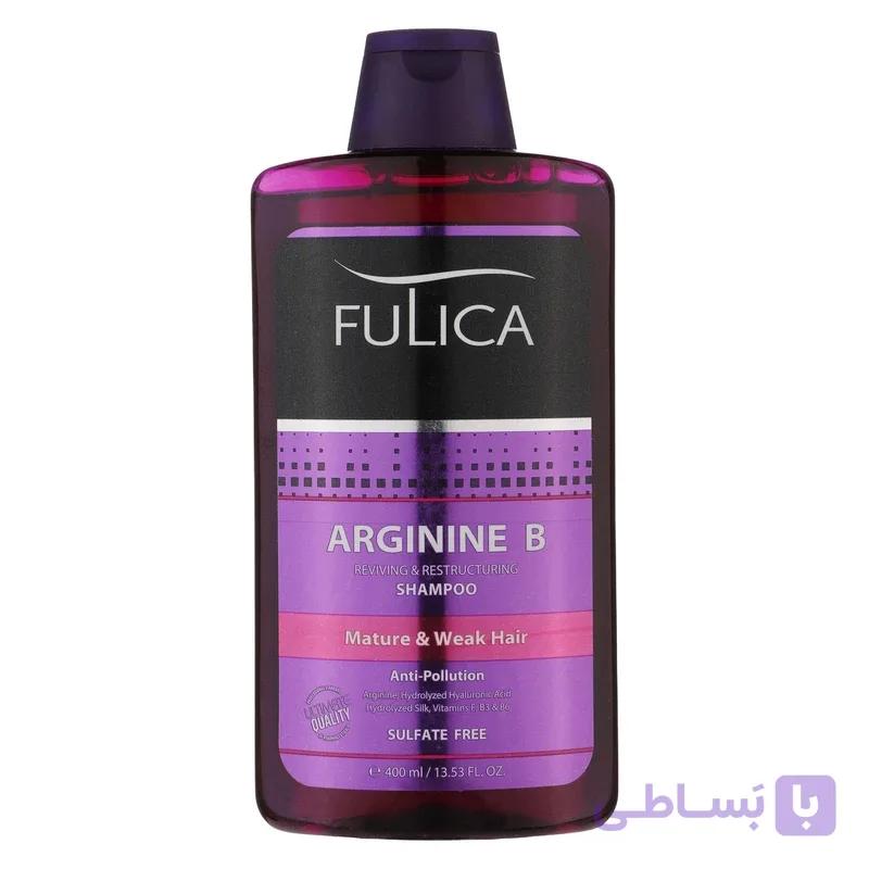 شامپو تقویت‌ کننده مو فولیکا مدل Arginine B مخصوص موهای شکننده و آسیب‌دیده