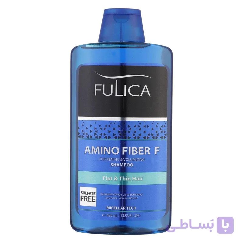 شامپو تقویت کننده و حجم دهنده فولیکا Amino Fiber F حجم ۴۰۰ میلی لیتر — تصویر 1