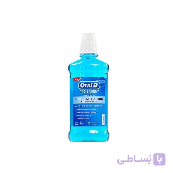 دهان شویه اورال-بی مدل Multi Protection حجم 500 میلی لیتر