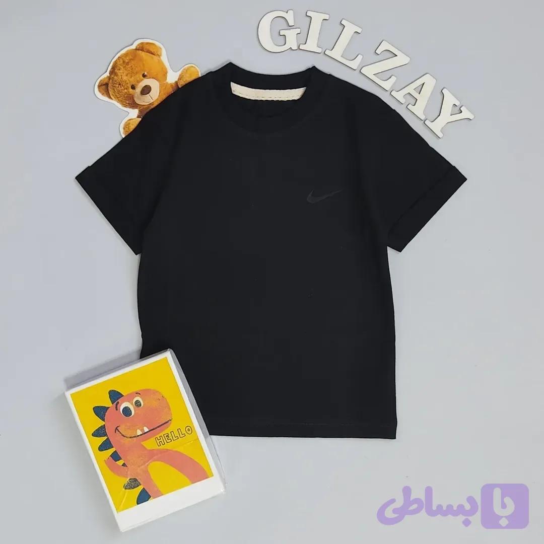 تیشرت بچگانه مشکی ۴۰/۴۵ پنبه