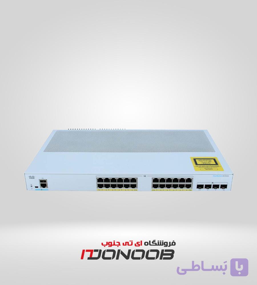 سوئیچ شبکه 24 پورت PoE سیسکو CBS250-24FP-4X — تصویر 1