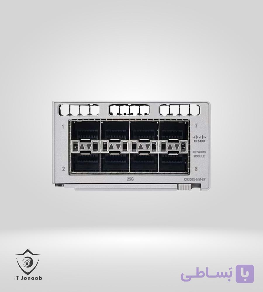 ماژول شبکه سیسکو مدل C9300X-NM-8Y | کارت توسعه 8 پورت — تصویر 1