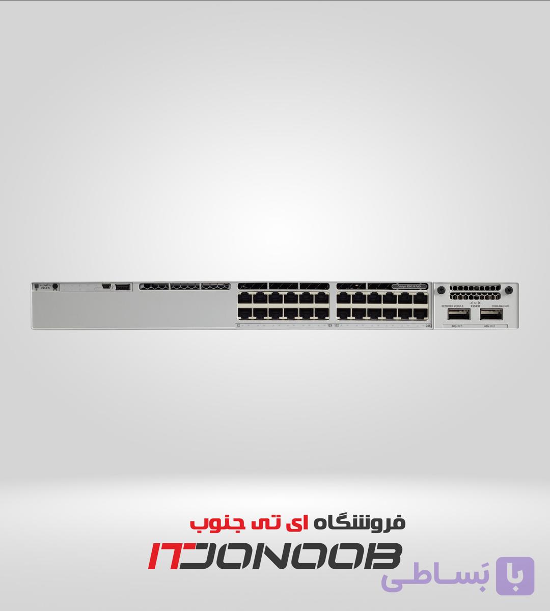 سوئیچ سیسکو 24 پورت C9300-24T — تصویر 1