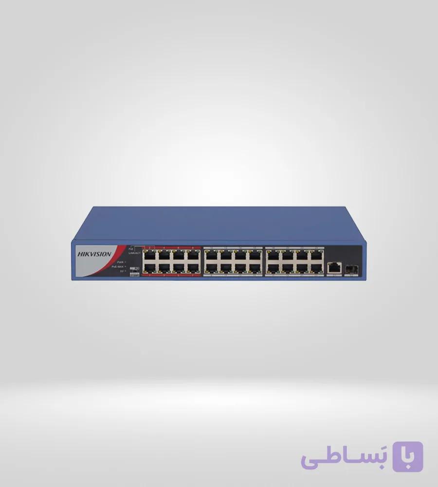 سوییچ شبکه 24 پورت PoE هایک ویژن مدل DS-3E0326P-E/M