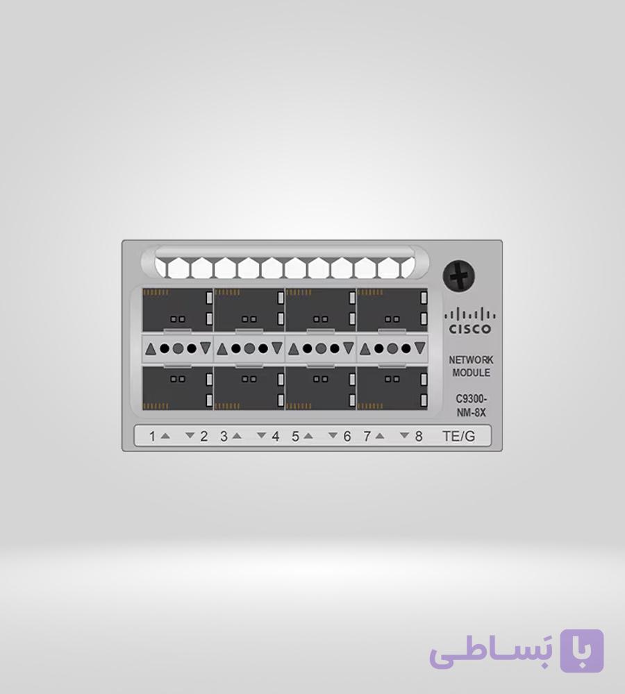 ماژول شبکه سیسکو مدل C9300-NM-8X | کارت توسعه 8 پورت 10G SFP+ — تصویر 1