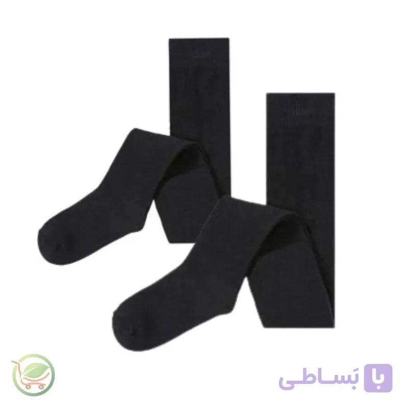 جوراب شلواری دخترانه الایو مدل 5040 مجموعه 2 عددی — تصویر 1