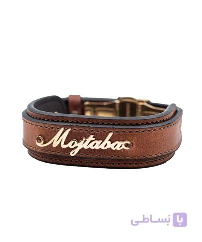 دستبند چرم طرح اسم Mojtaba