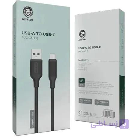 کابل گرین لاین PVC USB_A TO LIGHTNING