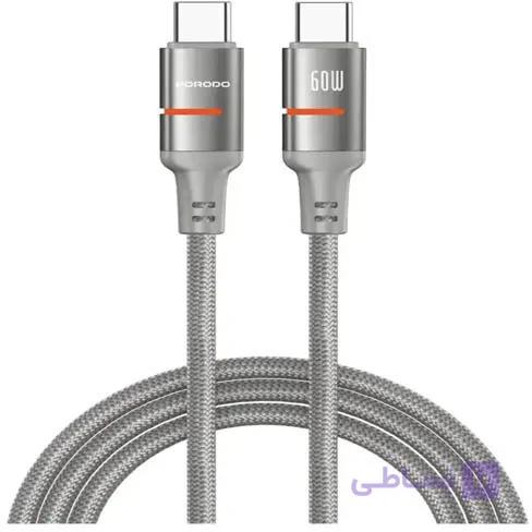 کابل USB-A به Lightning با چراغ LED PORODO — تصویر 1
