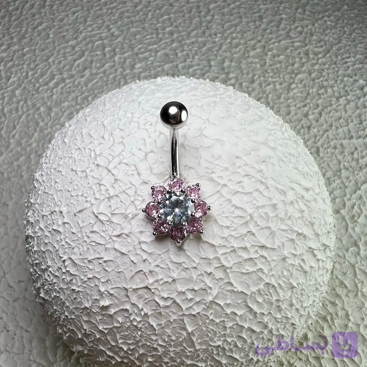پیرسینگ ناف جواهری کد 580 — تصویر 1