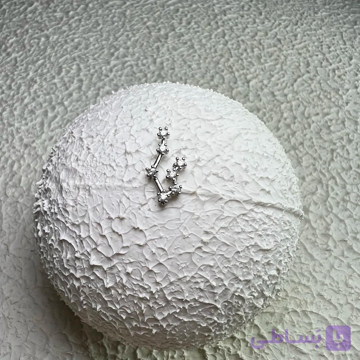 پیرسینگ گوش جواهری ستاره دنباله دار کد 125 — تصویر 1