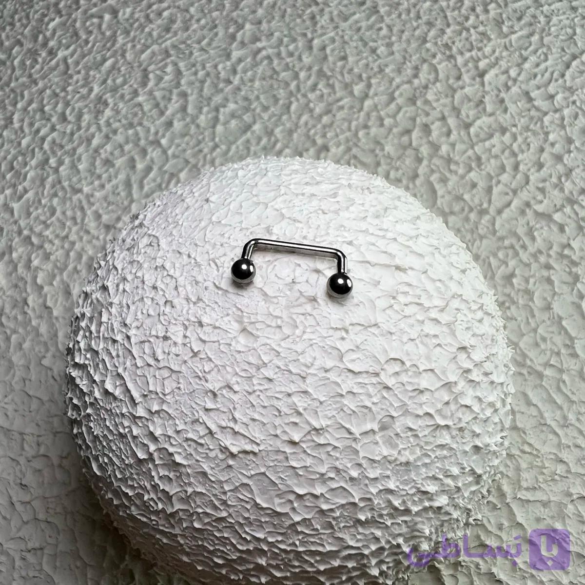 پیرسینگ سارفیس استیل پایه 12mm کد 820