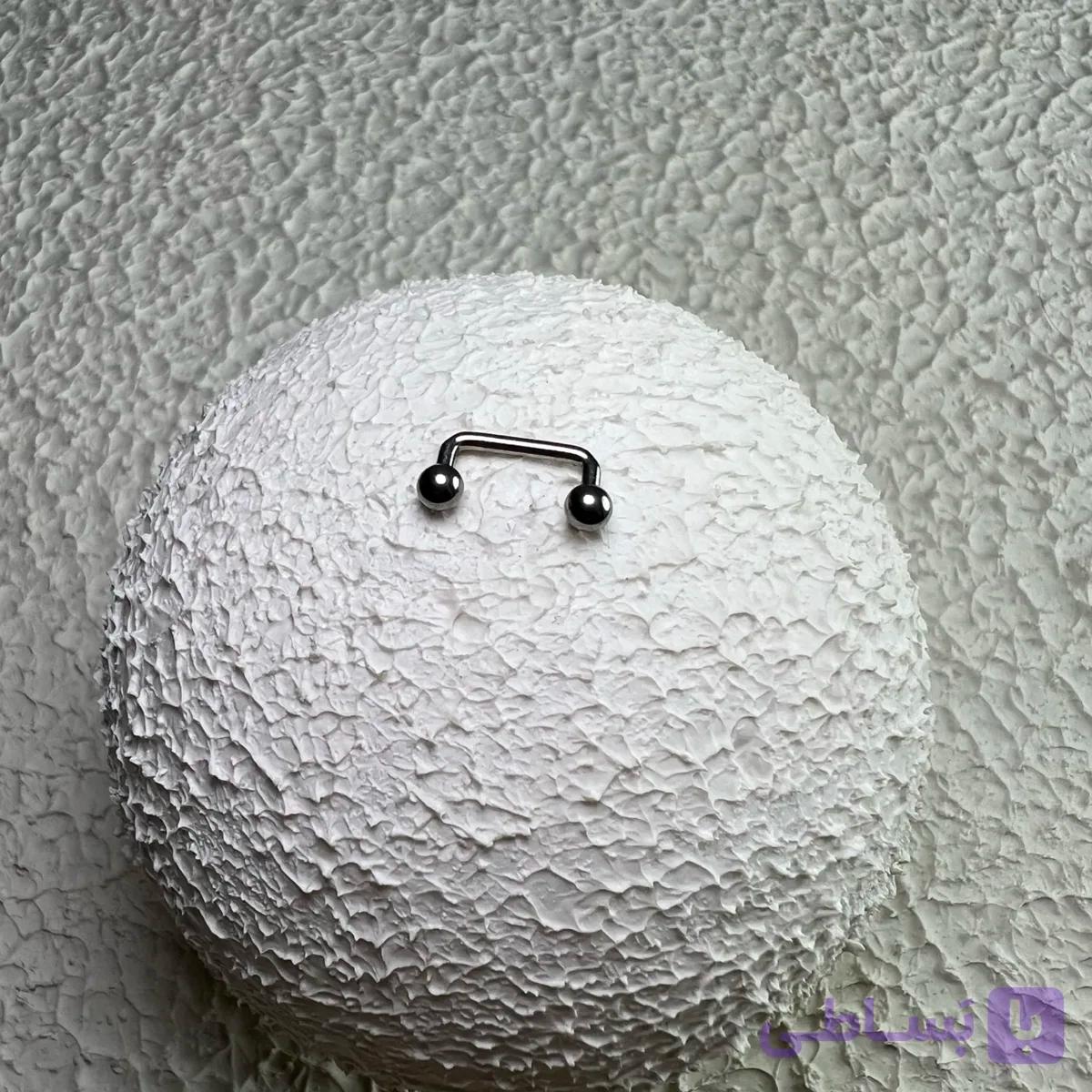 پیرسینگ سارفیس استیل پایه 10mm کد 819