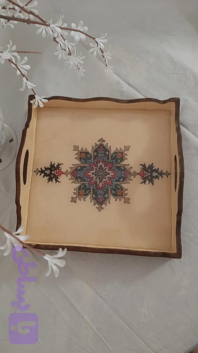 سینی طرح اسلیمی ایرانی ۰۲۵