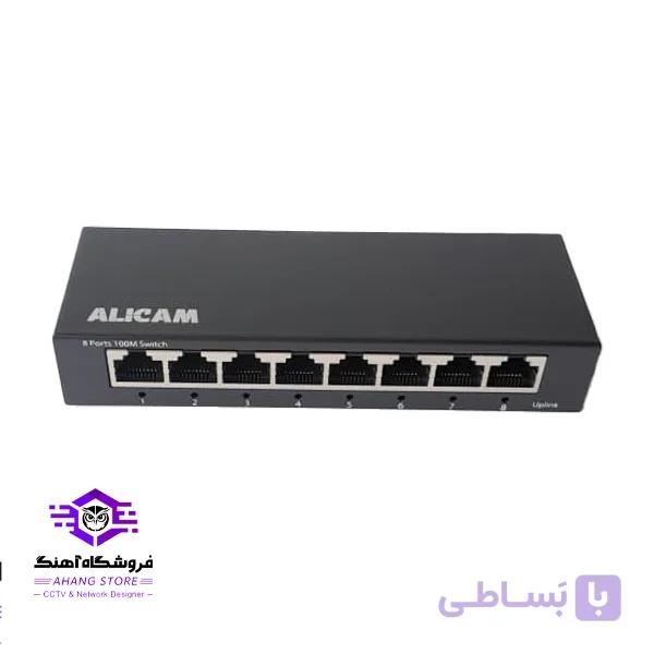 سوییچ 8 پورت شبکه sw-1008 f 10/100 — تصویر 1