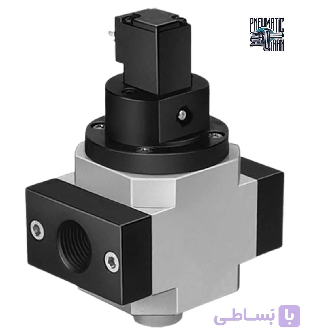 شیر پنوماتیک برقی مدل HEE-1/2-D-MIDI-24 برند Festo