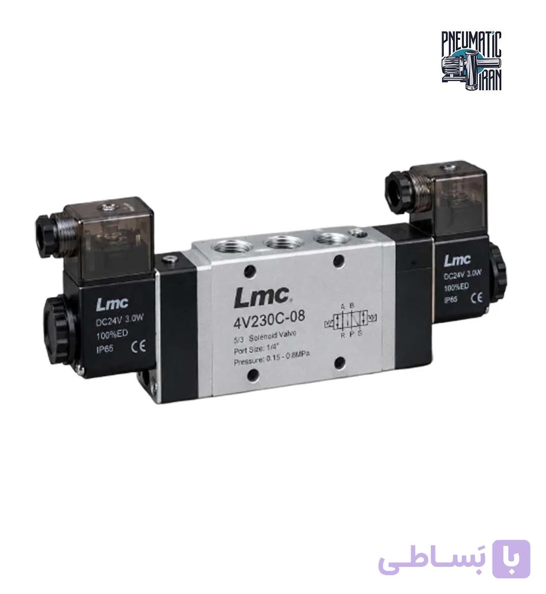 شیر برقی LMC دوبل 5-3-1/4 مدل 4V230C-08