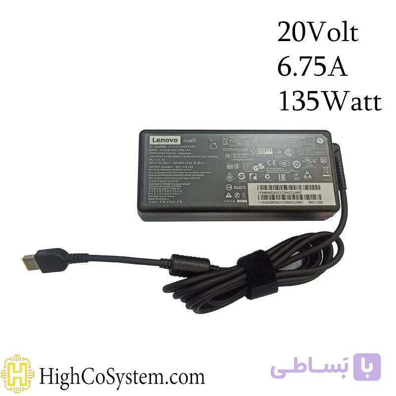 شارژر لپ تاپ LENOVO 20V 6,75A (135W) سرفیش USB — تصویر 1