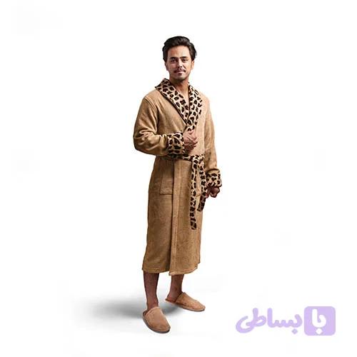 حوله تن پوش پودایران مدل جگوار رنگ نسکافه ای