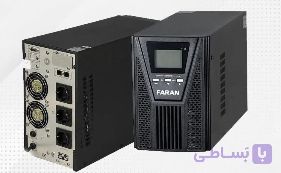یو پی اس فاران مدل Titan Plus ظرفیت ۲KVA باتری داخلی و خارجی — تصویر 1