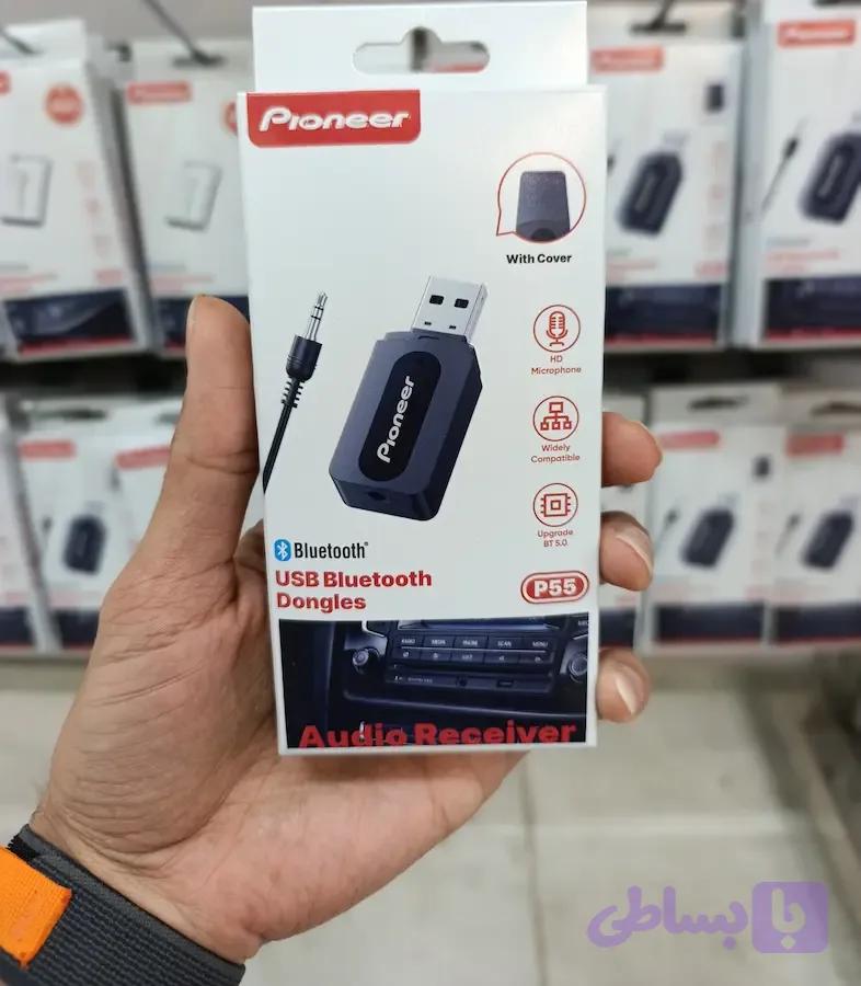 دانگل AUX بلوتوث Pioneer P55 نسخه 5.0 — تصویر 1