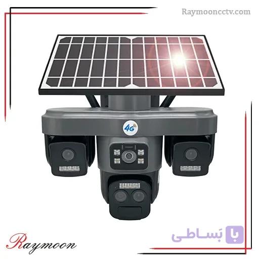 دوربین مینی اسپید دام هوشمند 3 لنز سولار سیم کارتی 10X زوم اوکم مدل O-Kam TZ8 — تصویر 1