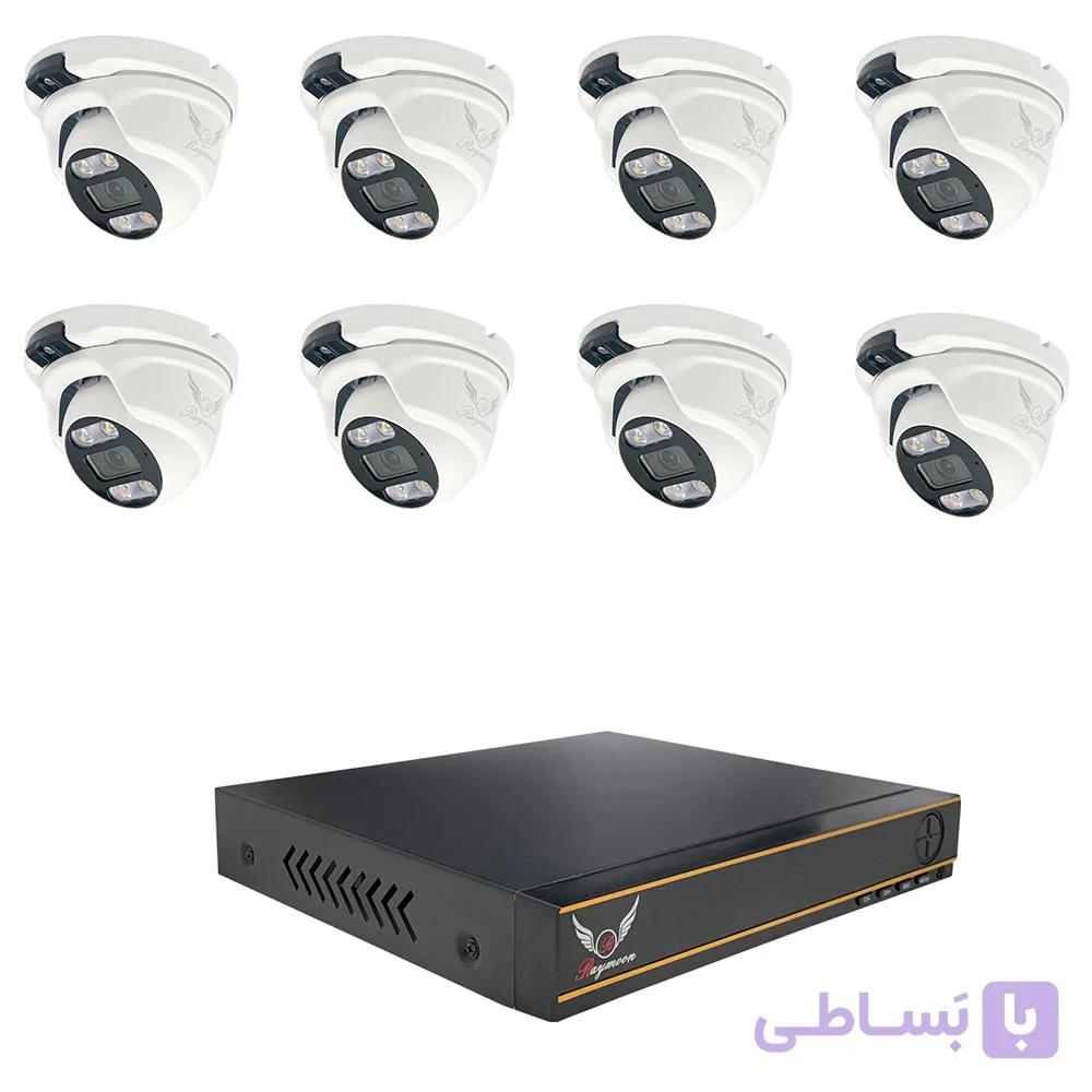 پک سیستم امنیتی 5 مگاپیکسل AHD رایمون مدل RP-5MP-HINH8C53-06 — تصویر 1