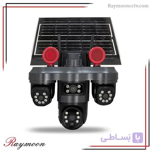 دوربین پنل خورشیدی سیم کارتی 3 لنز 3 موتور V380 مدل VTS68 — تصویر 1