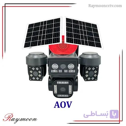 دوربین مداربسته 4 لنز 3 موتور سولار سیم کارتی با تکنولوژی AOV اوکم مدل TA14 — تصویر 1