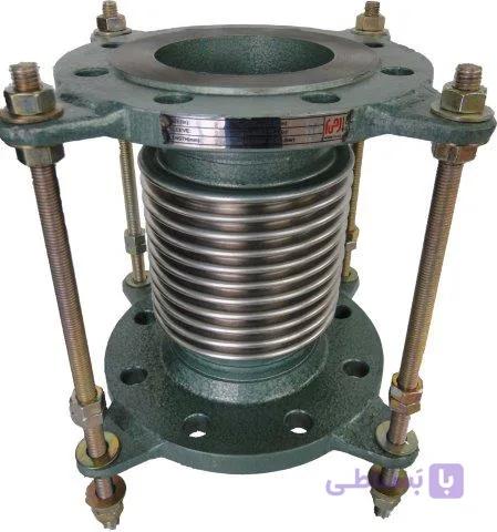لرزه گیر آکاردئونی دوجداره فلنجدار مهاردار PN10
