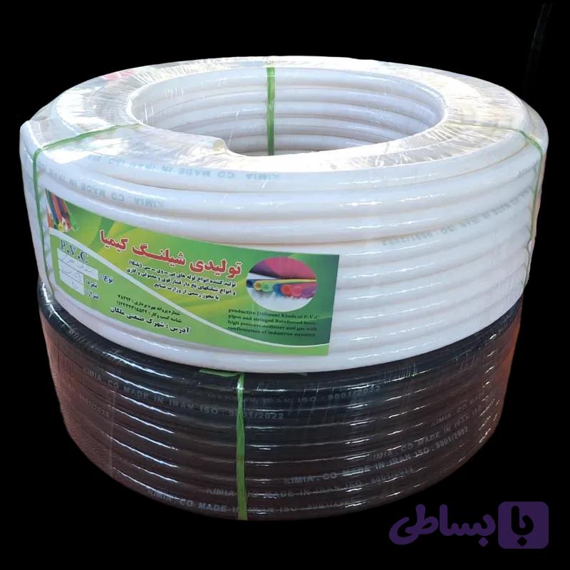 شیلنگ گاز شفاف نخ‌دار دولایه — تصویر 1