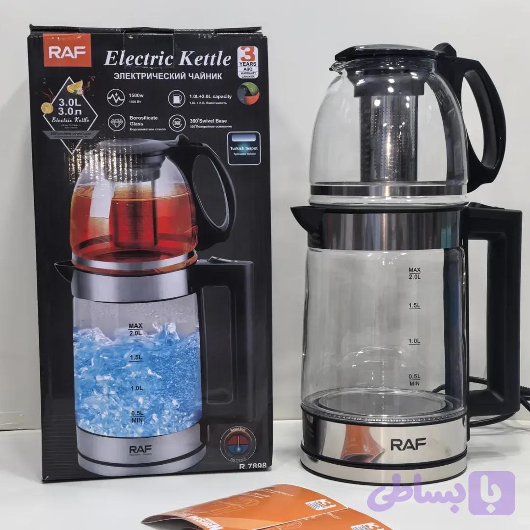 چای ساز روهمی شیشه ای راف 7898