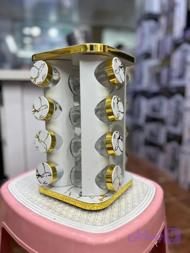 جا ادویه چرخشی مدل ماربل