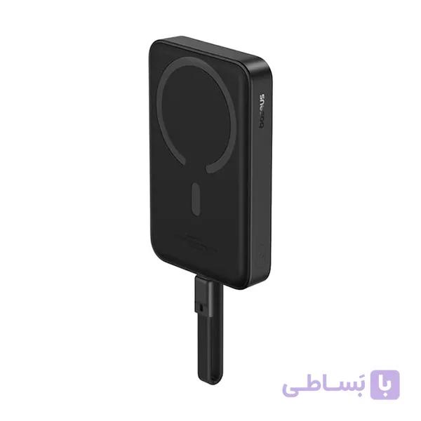 پاوربانک بیسوس 10000 میلی آمپر ساعت مدل Magnetic Mini Wireless Fast Charge Type-C 30W