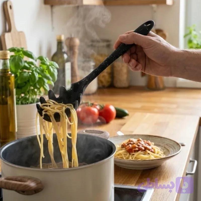قاشق ماکارونی سیلیکونی شنگیا
