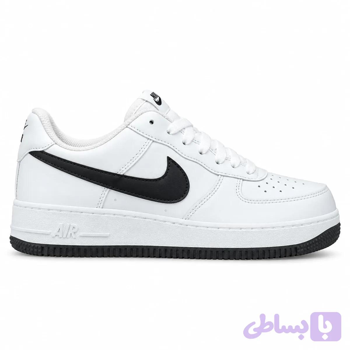 کتونی نایک ایرفورس زیره عطری سفید مشکی (سایز 41 تا 44) | Air Force