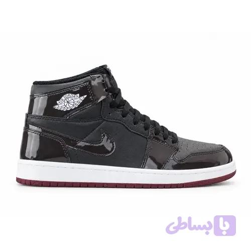 کتونی نایک جردن ساقدار قهوه ای مشکی دارک موکا سایز 37 تا 40 | Nike Jordan 1 brown black