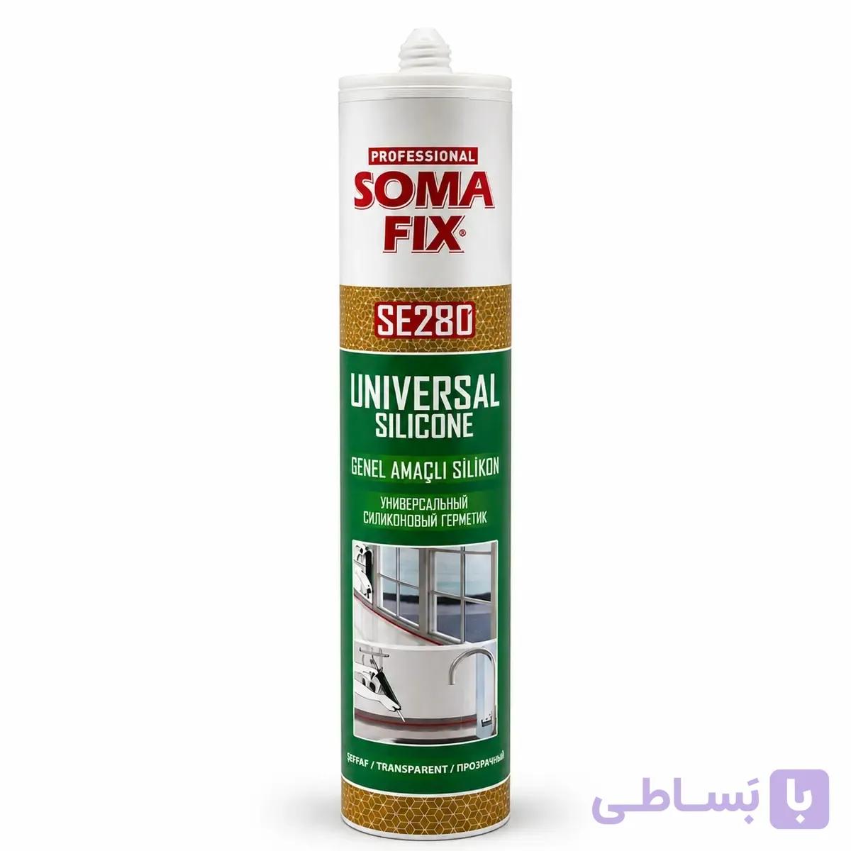 چسب سیلیکون همه کاره سوما فیکس وزن 280 گرم