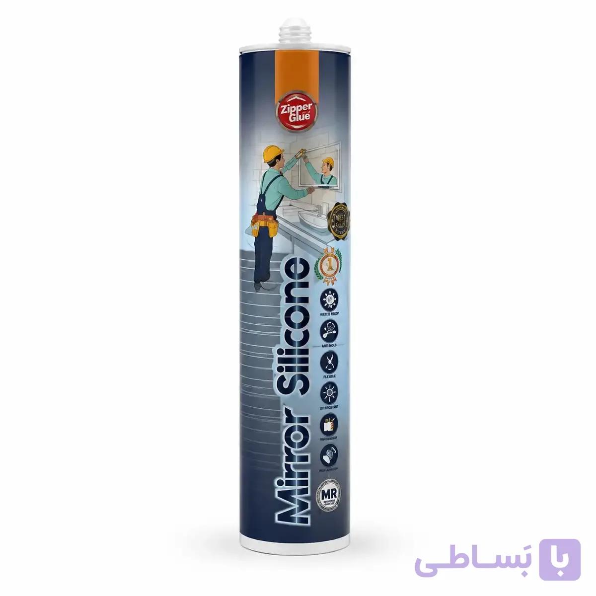 چسب سیلیکون مخصوص آینه زیپر وزن 310 گرم