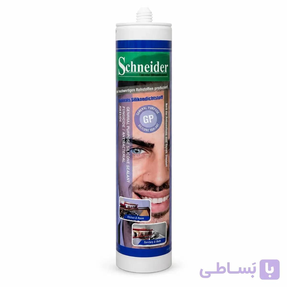 چسب سیلیکون همه کاره اشنایدر حجم 310 میلی لیتر