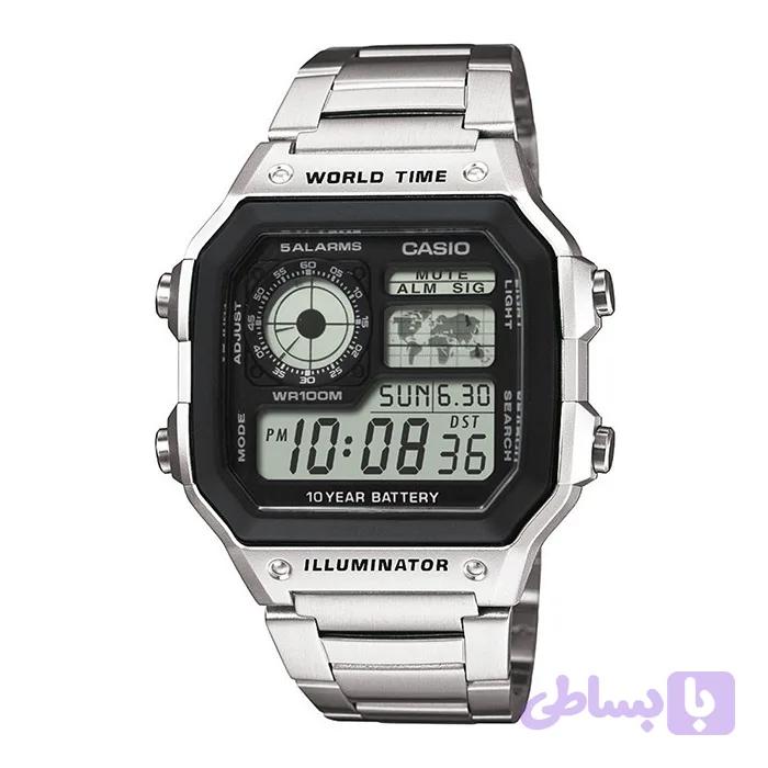 ساعت کاسیو مردانه جهان نما مدل CASIO-AE-1200WHD-1A